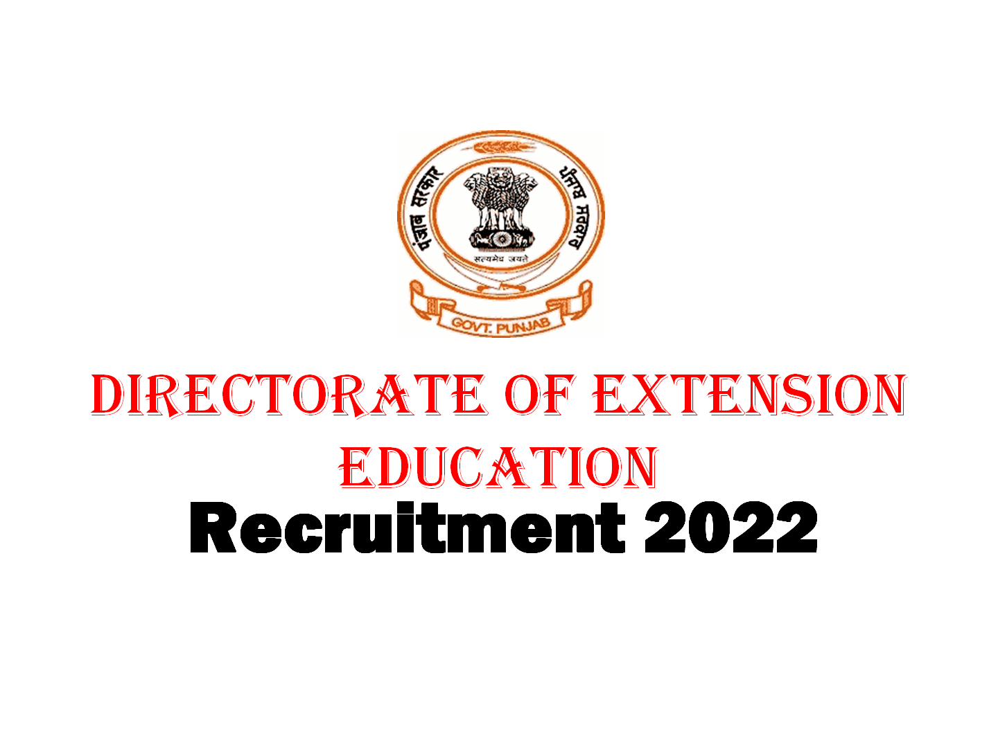 You are currently viewing Directorate of Extension Education Recruitment 2022|Meetacademy.xyz| Apply for FCA Posts